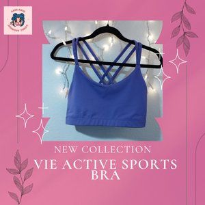 VIE Active Lindsay Purple Sports Yoga Bra Size Large